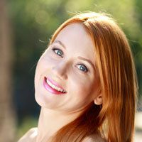 woman with red hair